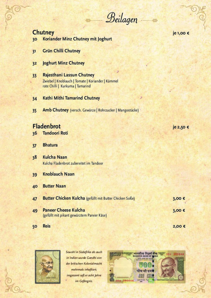 bapu restaurant india catering food berlin Stahnsdorfer Damm 19 menu 09